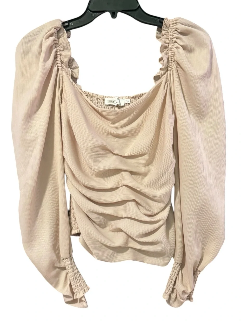 ASTR THE LABEL Puff Sleeve Blouse M  15” + p2p Light Blush EUC